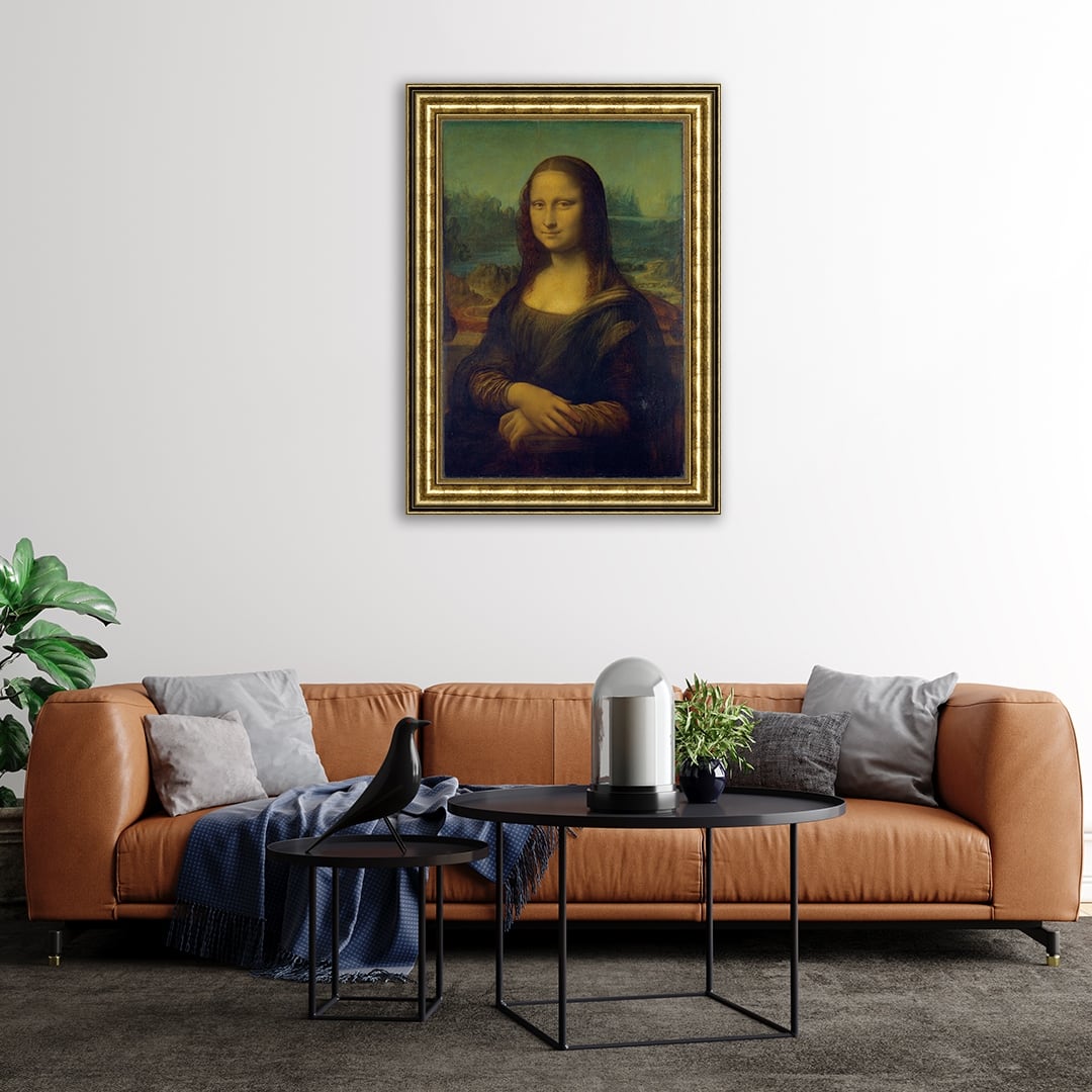 Mona Lisa by Leonardo da Vinci Giclee Print Oil Painting Gold Frame ...
