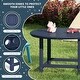 preview thumbnail 75 of 180, Polytrends Laguna Kids Outdoor 38" Round Poly Dining Table for Children