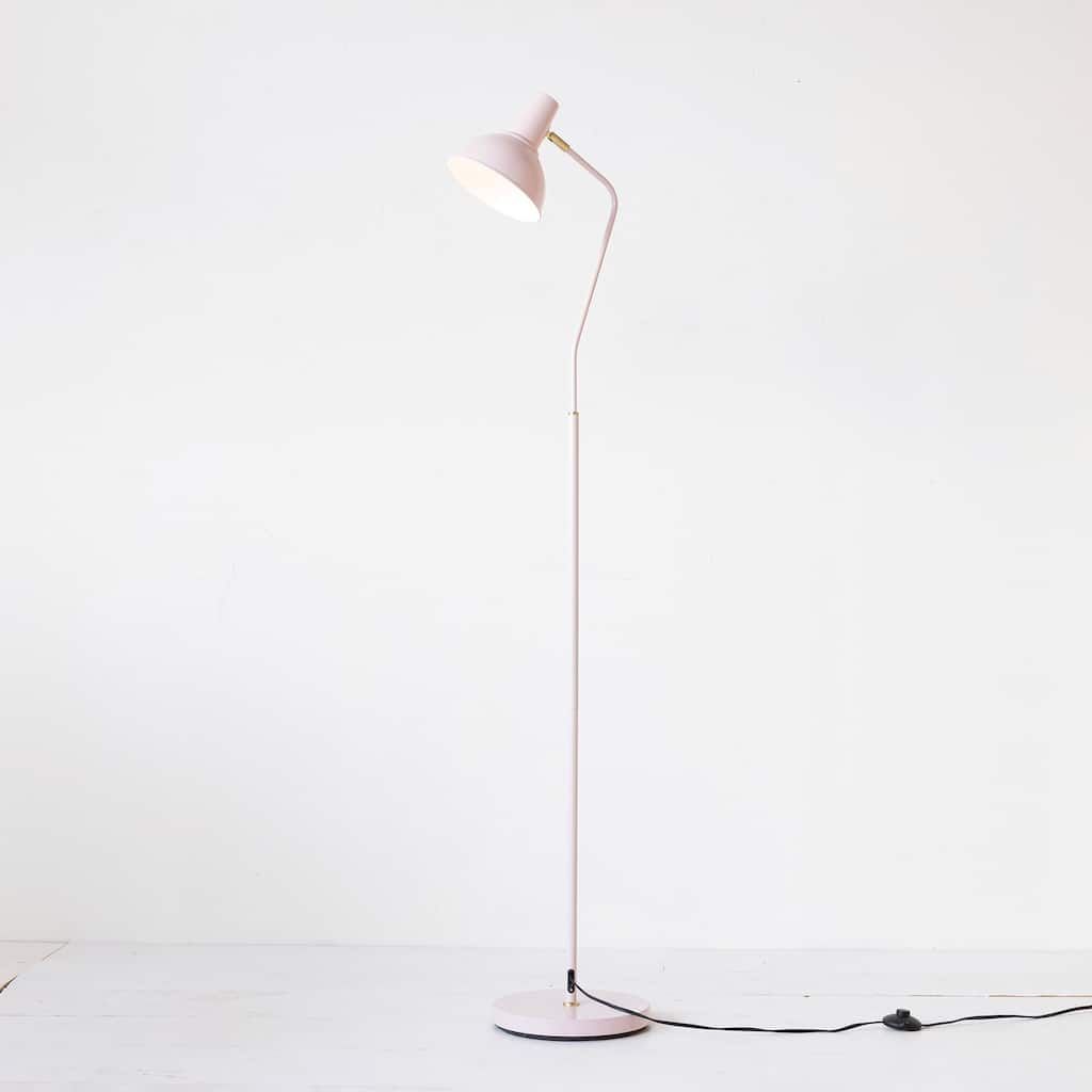 Metal Floor Lamp with Inline Switch - 15.0"L x 11.0"W x 65.0"H