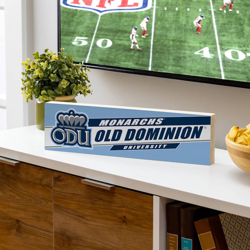 Old Dominion University Wooden Tabletop Mantel Shelf Sign - 5" x 18"