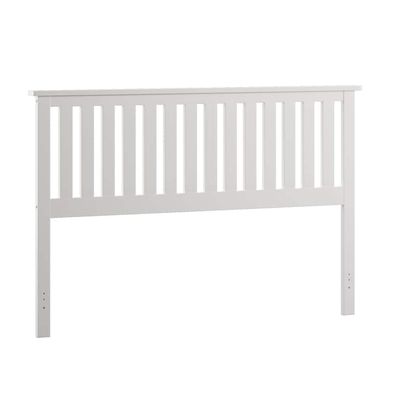 Hammersley Mission Slatted White Wood Headboard by iNSPIRE Q Classic - Queen