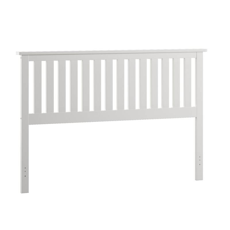 Hammersley Mission Slatted White Wood Headboard by iNSPIRE Q Classic - Queen