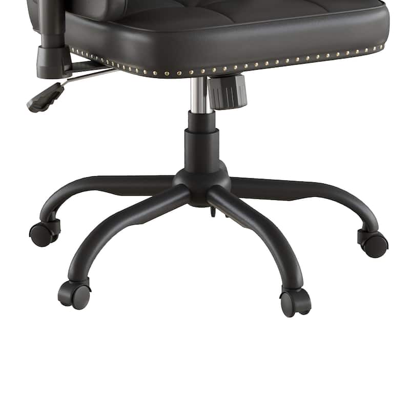 Javlergo Adjustable Home Office Desk Chair, Desk Chair Executive Office Chair Computer Chair Ergonomic Mid Back with 360° Swivel