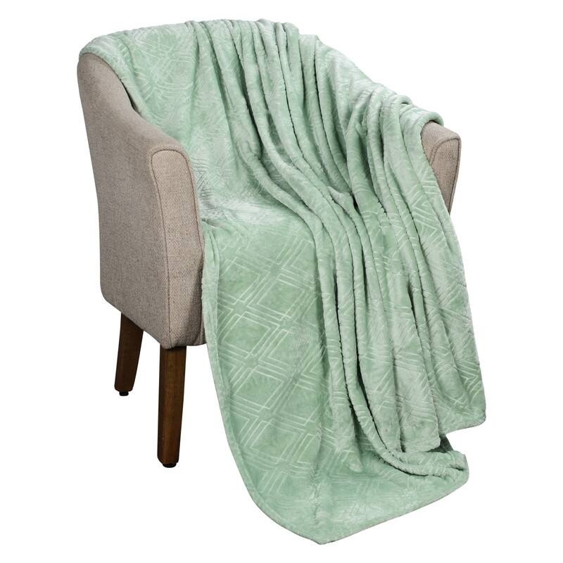Superior Atka Diamond Soft Fluffy Fleece Blanket
