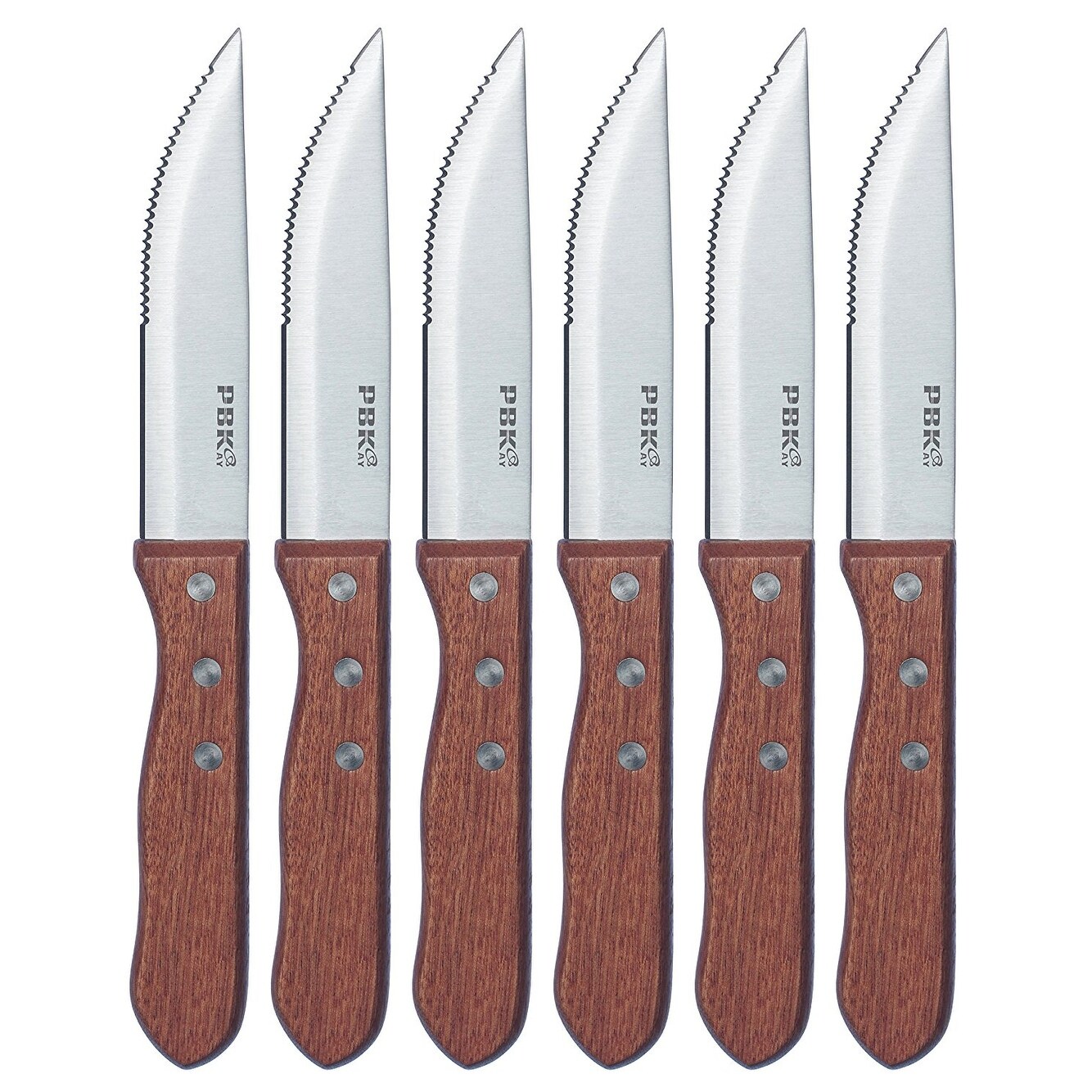 Shop Steak Knife Set Premium Stainless Steel Knives With Rosewood Handle And Gift Box Set Of 6 On Sale Overstock 17001213