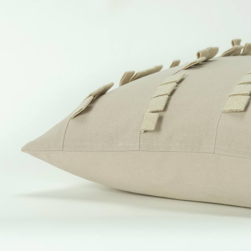 HomeRoots 20" Ivory Cotton Pillow