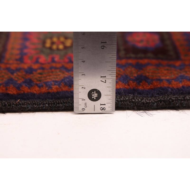 ECARPETGALLERY Hand-knotted Teimani Navy Wool Rug - 4'1 x 7'1