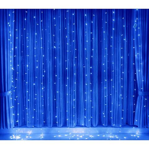 320 LEDs Curtain Light, Extendable String Light Kit, Pure White, 8 Modes