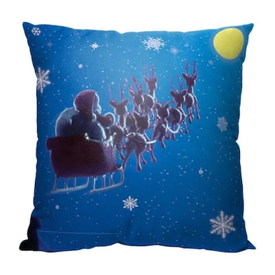 Warner Brothers A Year Without A Santa Claus Christmas Flight 18 Inch Throw Pillow