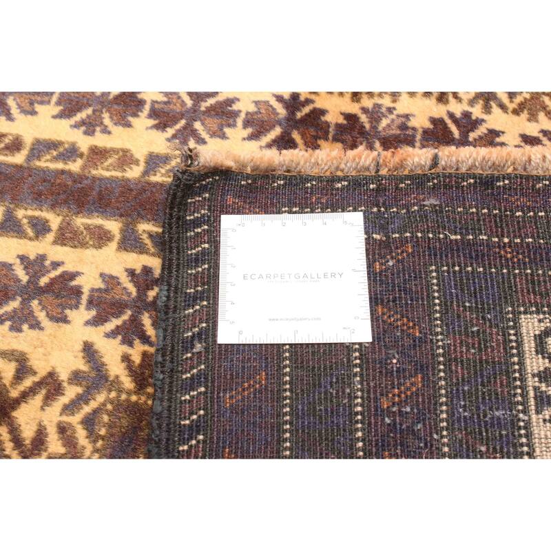 ECARPETGALLERY Hand-knotted Teimani Beige Wool Rug - 3'2 x 5'2