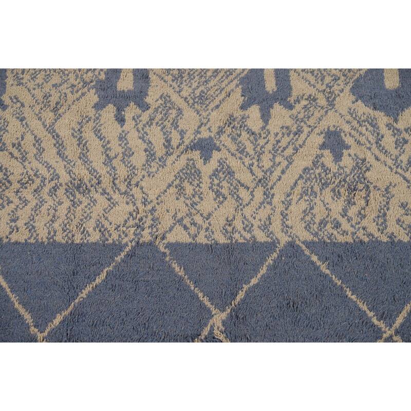 Trellis Plush Moroccan Oriental Area Rug Handmade Bedroom Wool Carpet - 6'11" x 10'4"