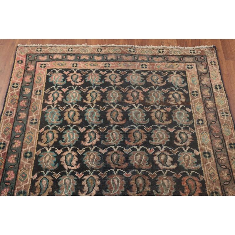 Mahal Persian Runner Rug Wool Carpet - 3'7"x 10'4"