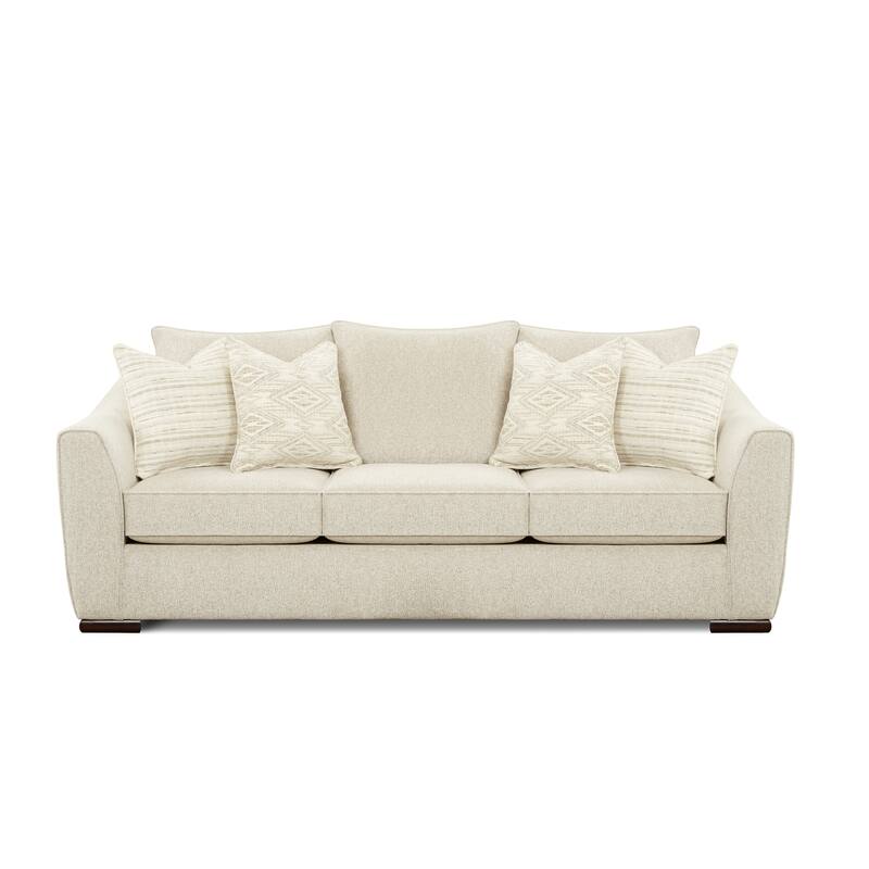 Vibrant Vision Oatmeal Stationary Sofa