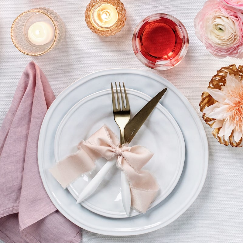 viva by VIETRI Aria White Salad Plate