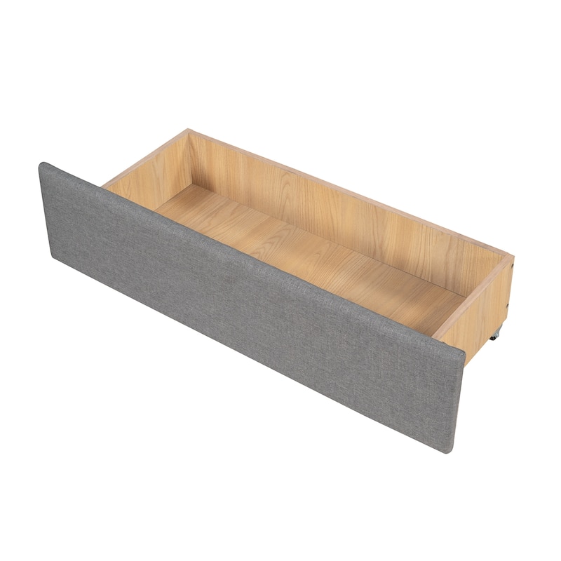 Upholstered daybed with Two Drawers