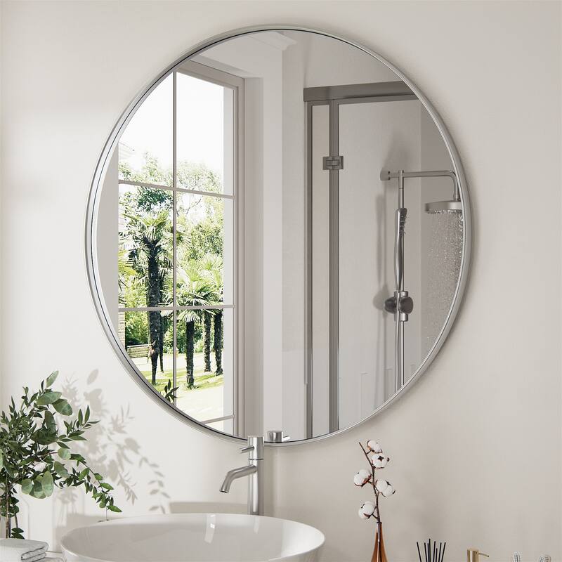 Wall Mirror Vanity Mirror Bathroom Mirror with Metal Frame(1 Piece)