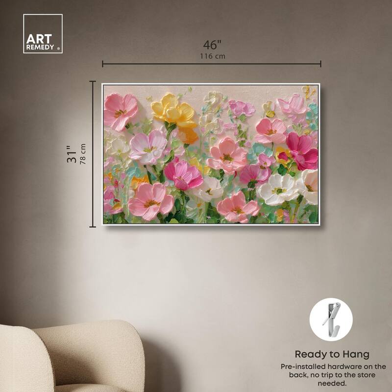 Expressed in Petals I Canvas by Art Remedy