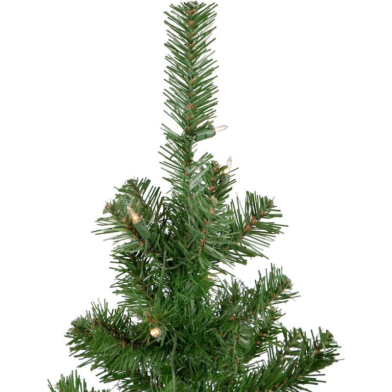 5-Piece Pre-Lit Artificial Wolcott Spruce Christmas Entryway Set - 4'