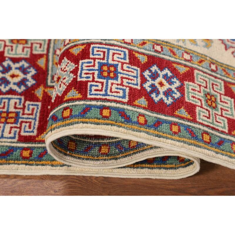 Kazak Oriental Accent Rug Handmade Bedroom / Foyer Wool Carpet - 2'9" x 3'11"