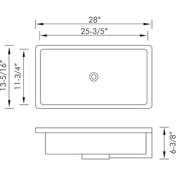 Undermount Basin Vector DAX Single Bowl Undermount Bathroom Basin - Bed Bath & Beyond - 42429802