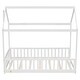 preview thumbnail 11 of 48, Twin Size Solid Wood House Bed with Guardrails for Toddlers