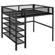 preview thumbnail 59 of 79, Twin/Full Loft Bed with Shelves, Workstation & Storage - Metal Frame