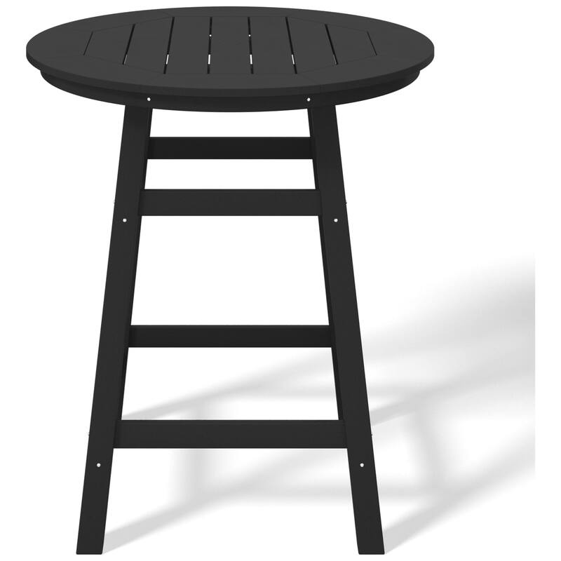Polytrends Laguna Hdpe All Weather Outdoor Patio 35" Round Counter Table