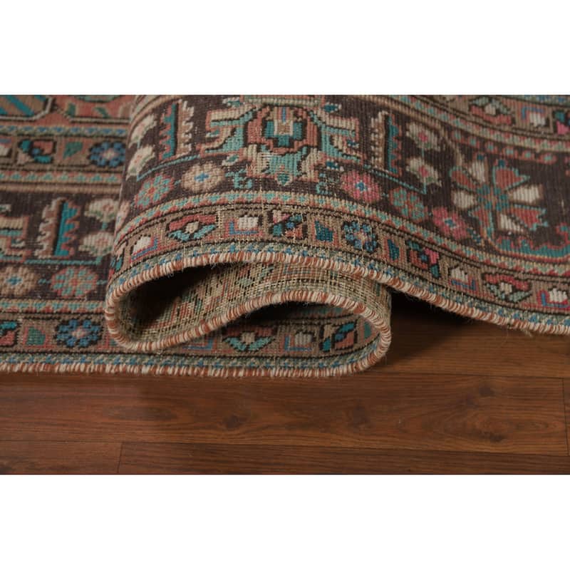 Pink Tabriz Persian Area Rug Hand-Knotted Wool Carpet - 6'8" x 9'9"
