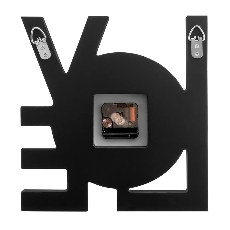 Art Letters Mirrored Wall Clock