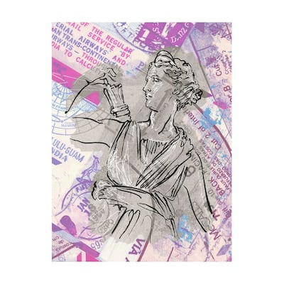 Graffiti Sculpture I (45 x 60) Canvas Art Print