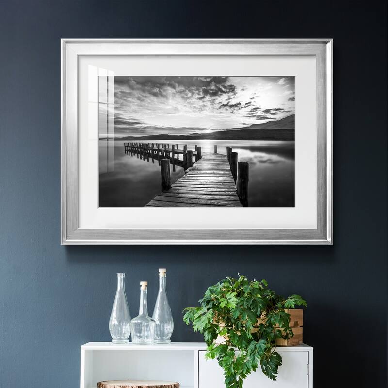 Evening Dock Premium Framed Print - Ready to Hang