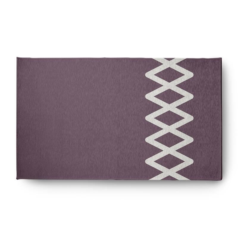 Zipper Stripe Indoor/Outdoor Rug - Dusty Purple - 3' x 5'