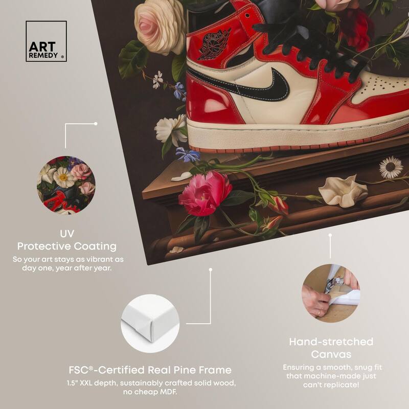 Sneaker Bouquet II Canvas by Art Remedy, Gallery Wrapped
