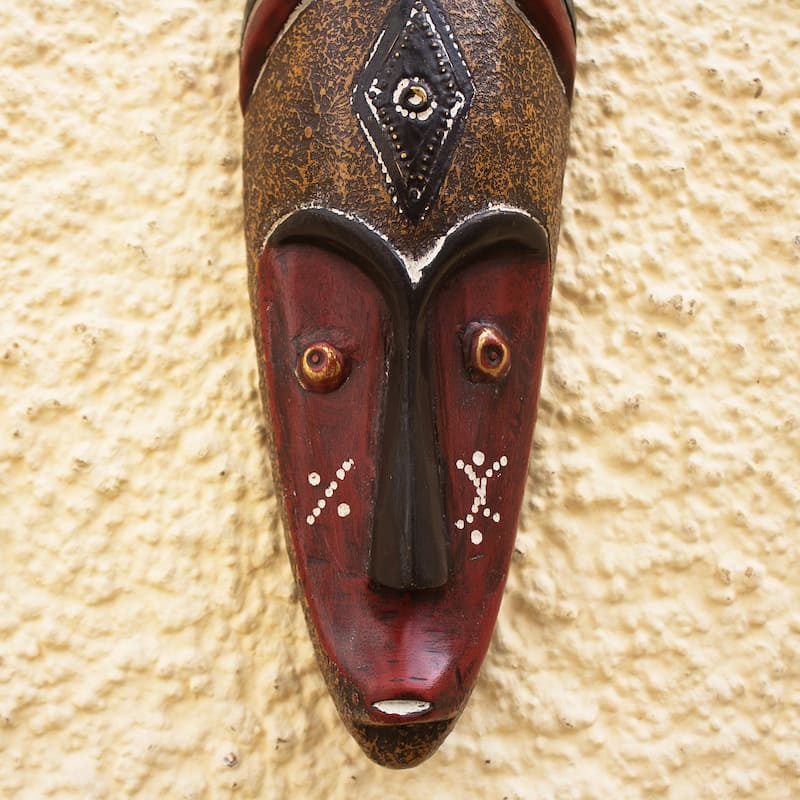 Novica Handmade Jendayi African Wood Mask