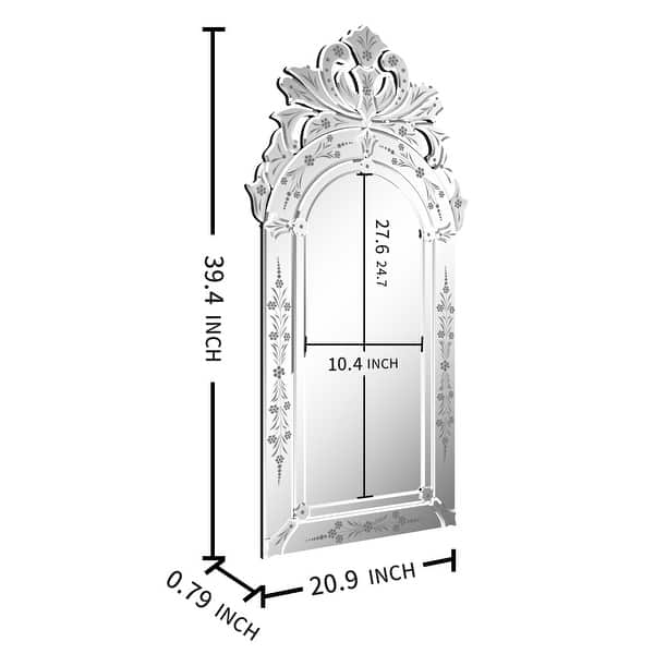 KOHROS Modern Engraved Wall Mirror Bed Bath & Beyond 32832281