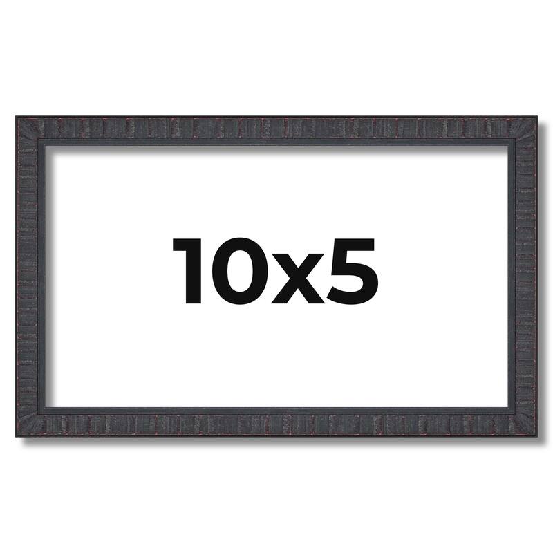 10x5 Frame Brown Solid Wood Picture Frame - Complete Modern Photo