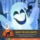 preview thumbnail 5 of 8, 5ft Halloween Inflatables Outdoor Decorations Ghost with Pumpkin with LED Light
