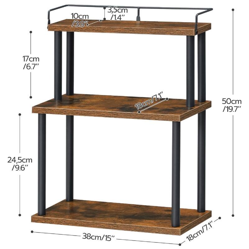 Moveable Corner Shelf - 15"D x 7.1"W x 19.7"H