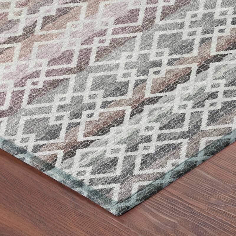 Machine Washable Indoor/ Outdoor Cabo Stripe Chantille Rug