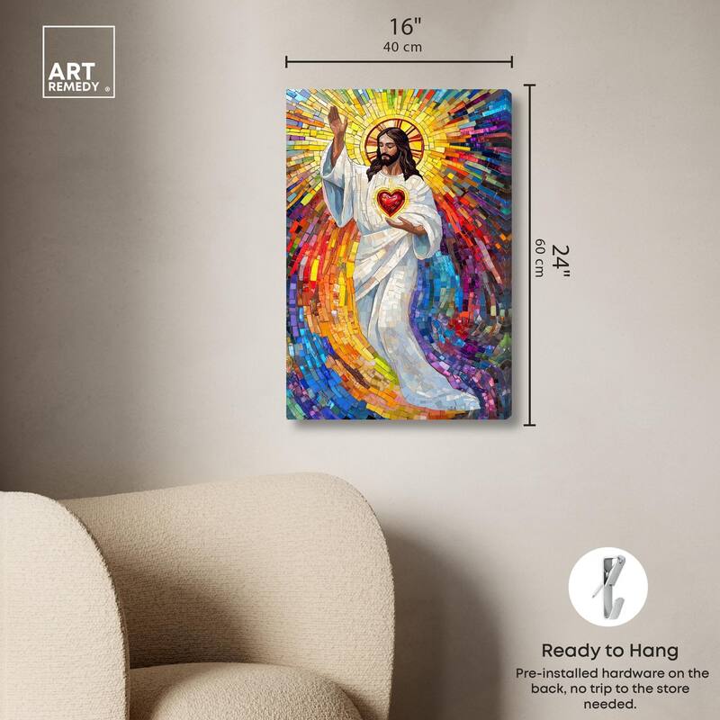 Blocks of Benediction II Canvas by Art Remedy, Gallery Wrapped