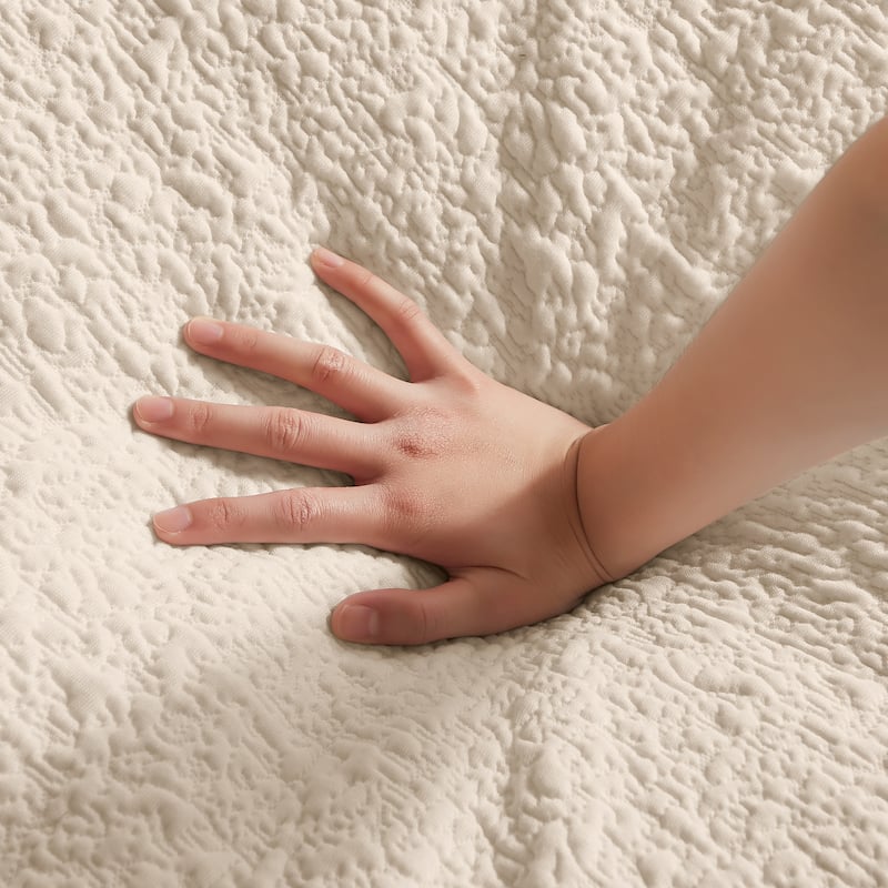 110" Cloud Sectional Couches for Living Room, Convertible L-Shape Couch with Ottoman, 3 Seater Modular Sectional Sofa