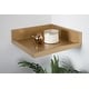 Kate and Laurel Levie Floating Corner Wood Wall Shelf - 2 Piece - On ...
