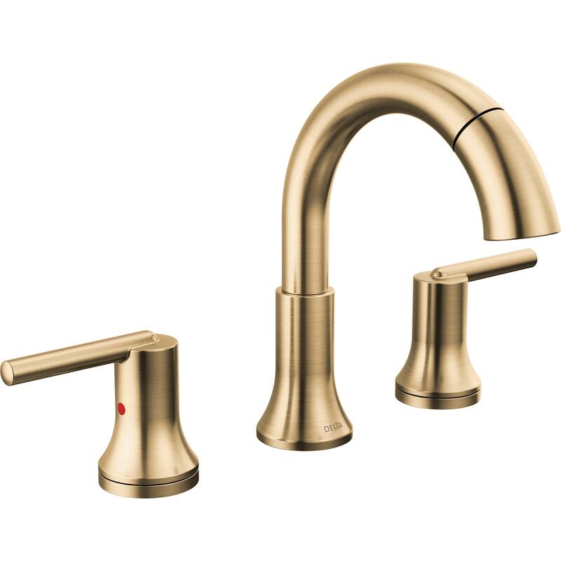Delta 3559-PD-DST Trinsic 1.2 GPM Widespread Bathroom Faucet with Pull - Champagne Bronze