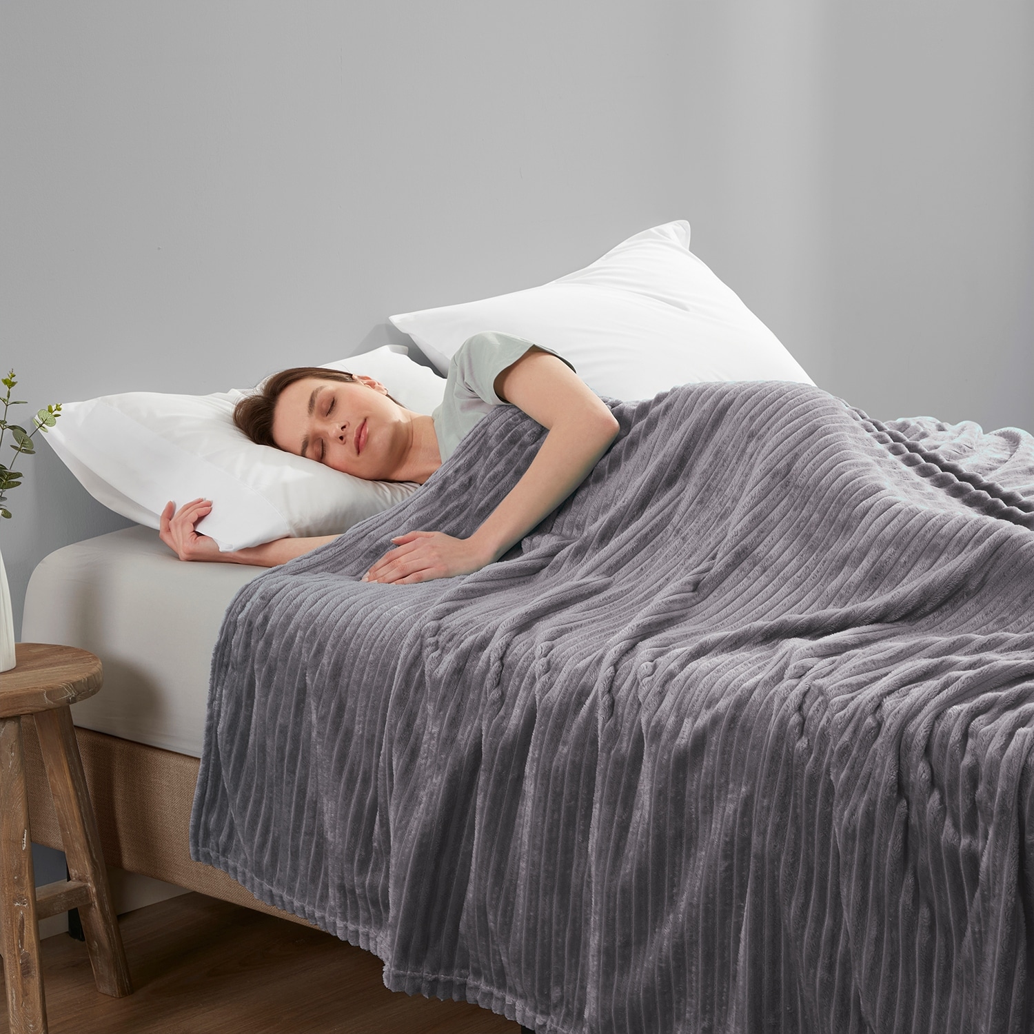 Nestl Cut Plush Fleece Throw Blanket Lightweight Super Soft Fuzzy Luxury Bed Blanket for Bed On Sale Bed Bath Beyond 34410546