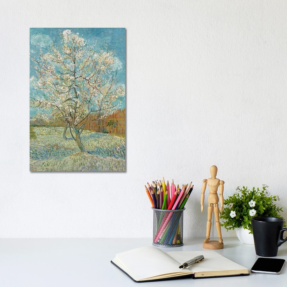 iCanvas "The Pink Peach Tree, 1888" by Vincent van Gogh Canvas Print