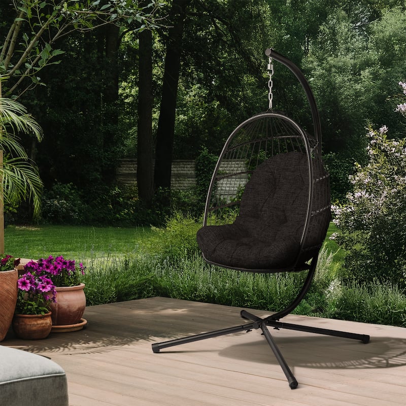ARDEN Plush Indoor / Outdoor Egg Chair Cushion, 34 x 49