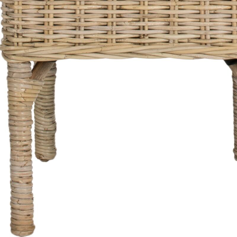 SAFAVIEH Karyl Unfinished Natural Wicker Dining Chair (Set of 2) - 18.5" x 18.5" x 38.1" - 19Wx19Dx38H