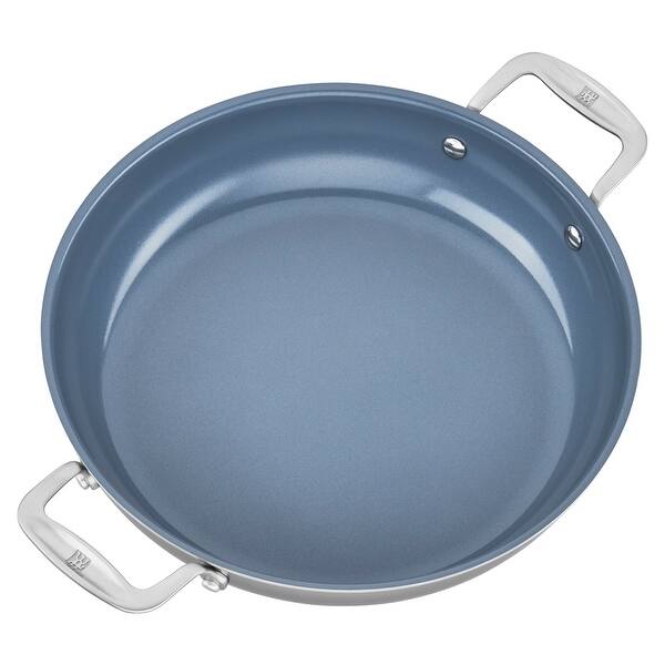 Shop Zwilling Spirit 3 Ply 4 Qt Stainless Steel Ceramic Nonstick Braiser Stainless Steel Overstock 14079183