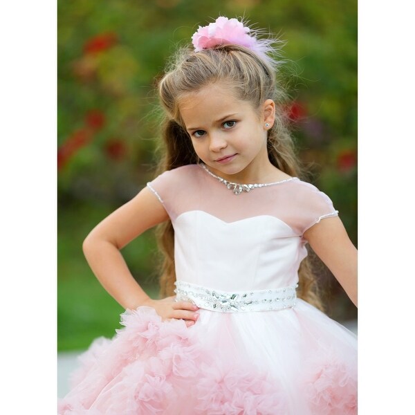 strapless flower girl dresses