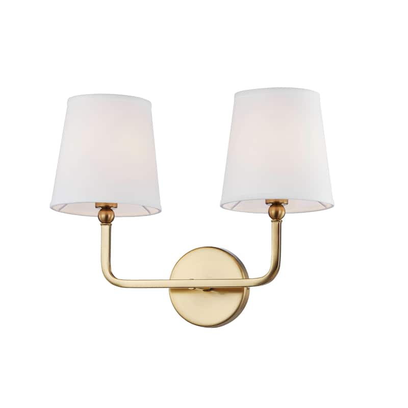 Maureen Metal Portable Plug-in Wall Sconce, Gold